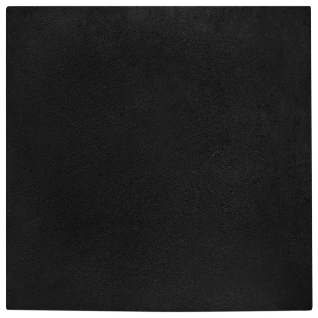 Tappeto del soggiorno | Tappeto antiscivolo in sintetica di coniglio OLITE Nero