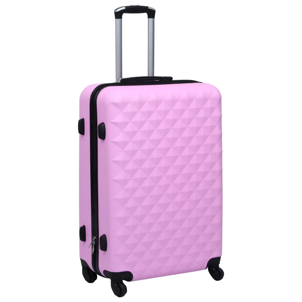 Set Valigie Trolley a Custodia Rigida 2 pz Rosa in ABS 92429