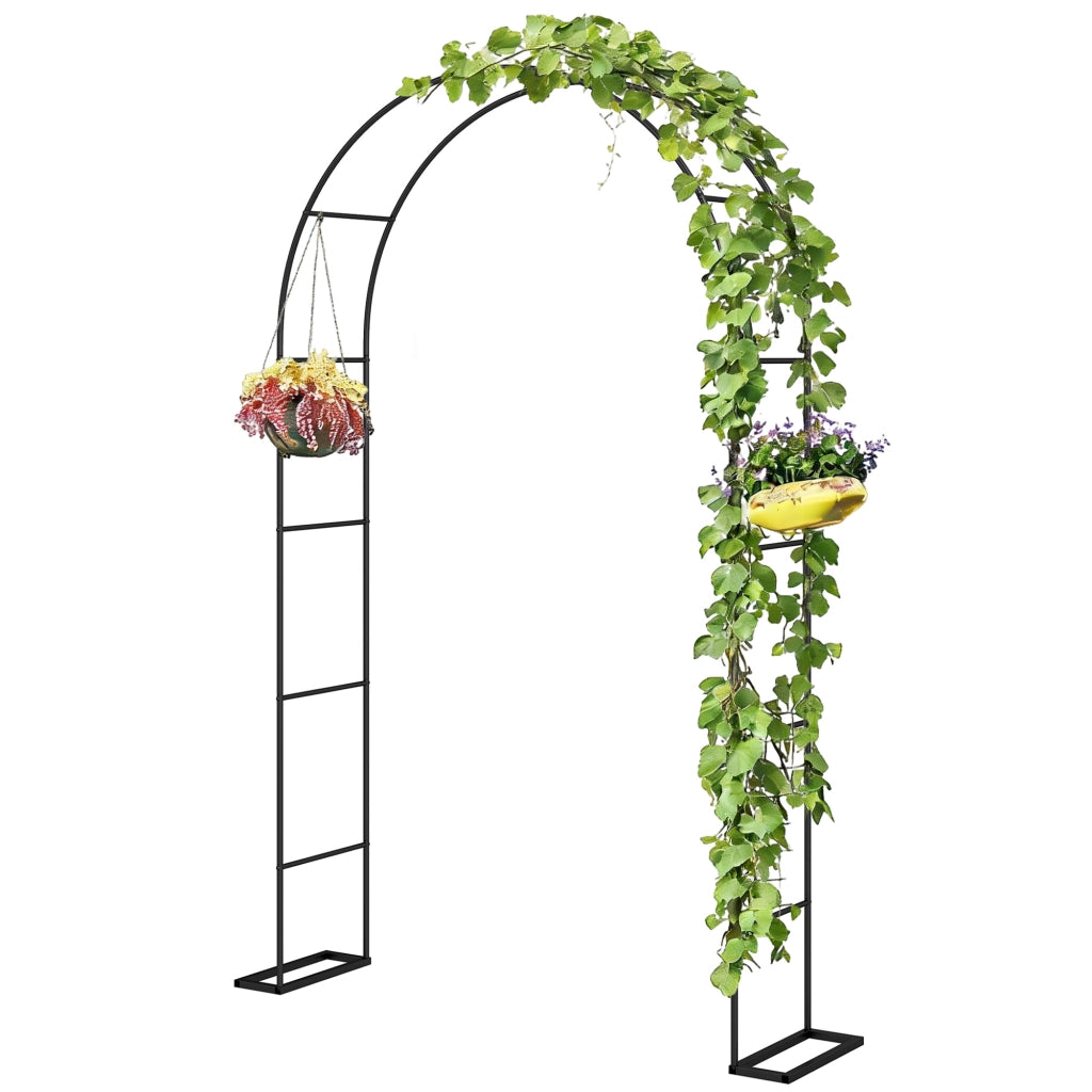 Arco da Giardino in Metallo ¨C Minimal ¨C Nero