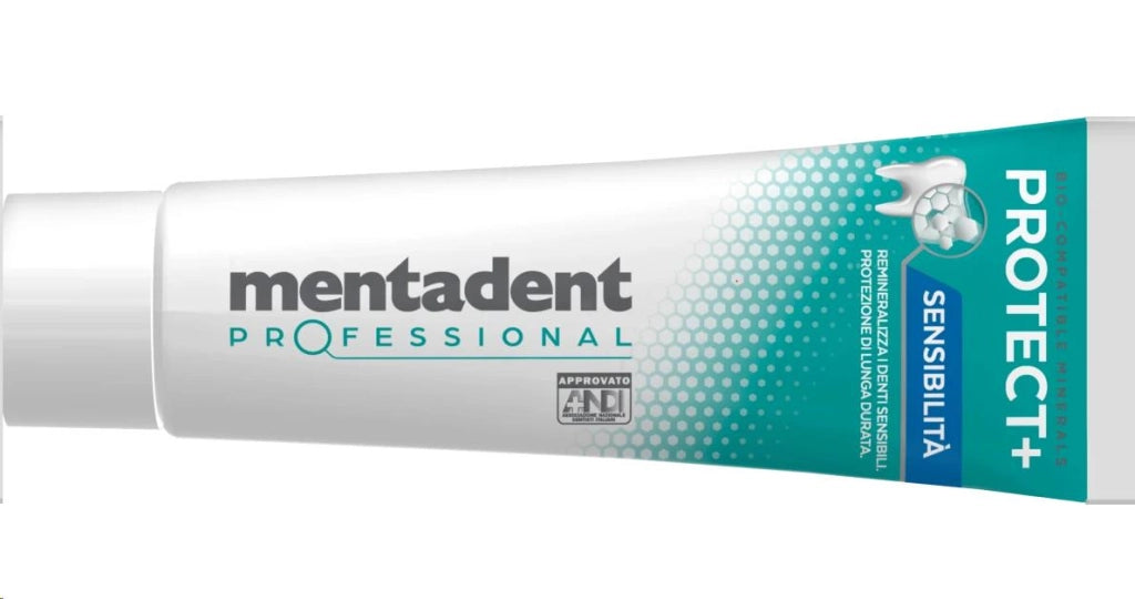 MENTADENT DENTIFRICIO SET 4 CONFEZIONI PROFESSIONAL RIMINALIZZA I DENTI SENSIBILI 75 ML L'UNO PROTETTIVO