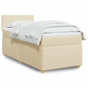 Giroletto a Molle con Materasso Crema 90x190 cm in Tessuto 3288833