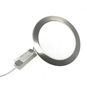 Trade Shop - Pannello Led Incasso Silver Tondo Slim 12 W Luce 6500k 3000k 4000k P155a-a - -bianco Caldo      -