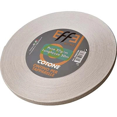 CINTINO AVVOLGIBILI COTONE AVANA/GRIGIO  MM 22 GR/MT 27 MT 50