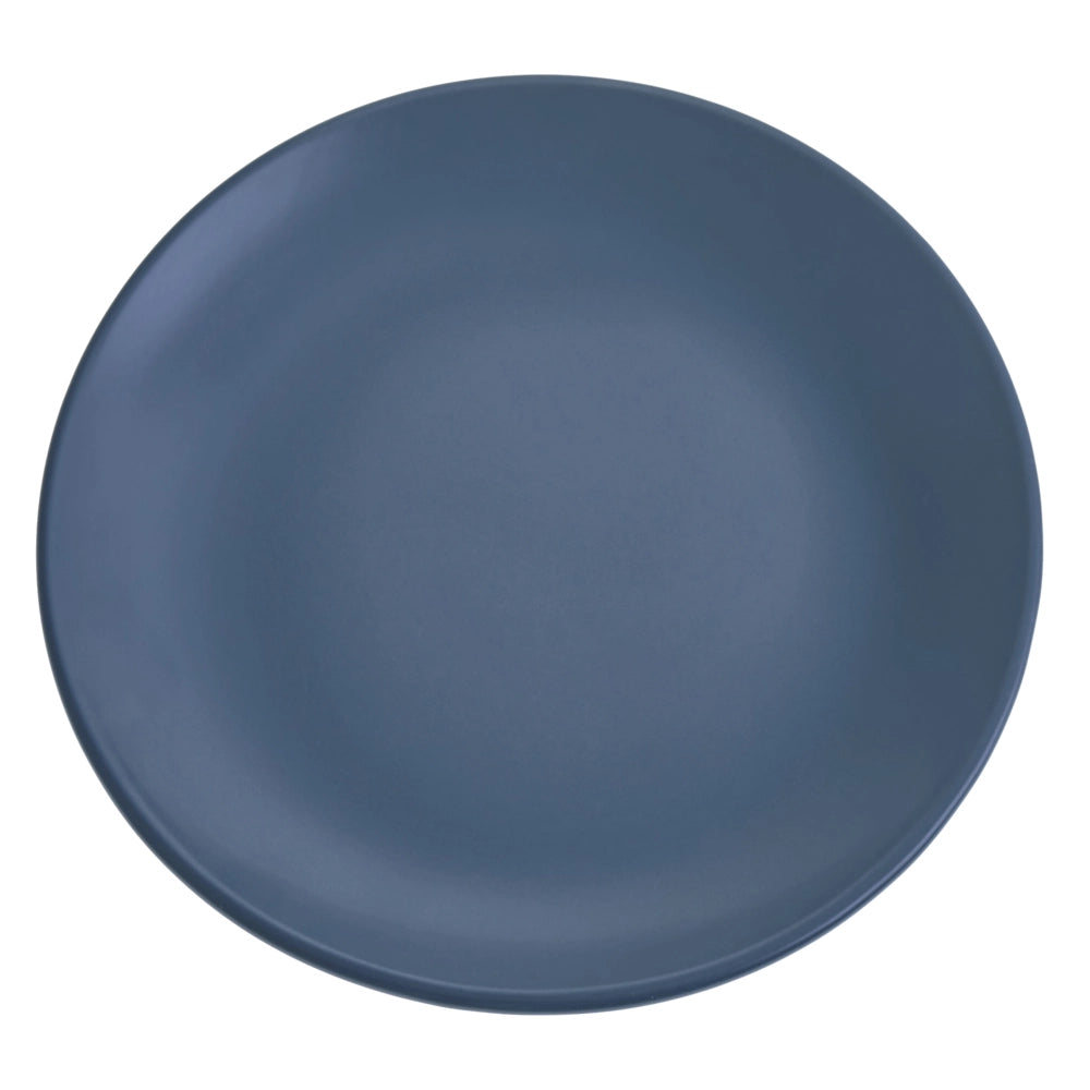 Set di 18 piatti in gres blu con finitura smaltata a mano per 6 persone cucina e sala da pranzo