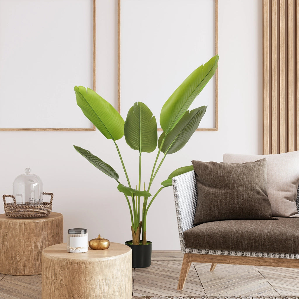 Pianta Artificiale Uccello del Paradiso con Vaso Interni ¨C zephmum ¨C Verde 109 cm