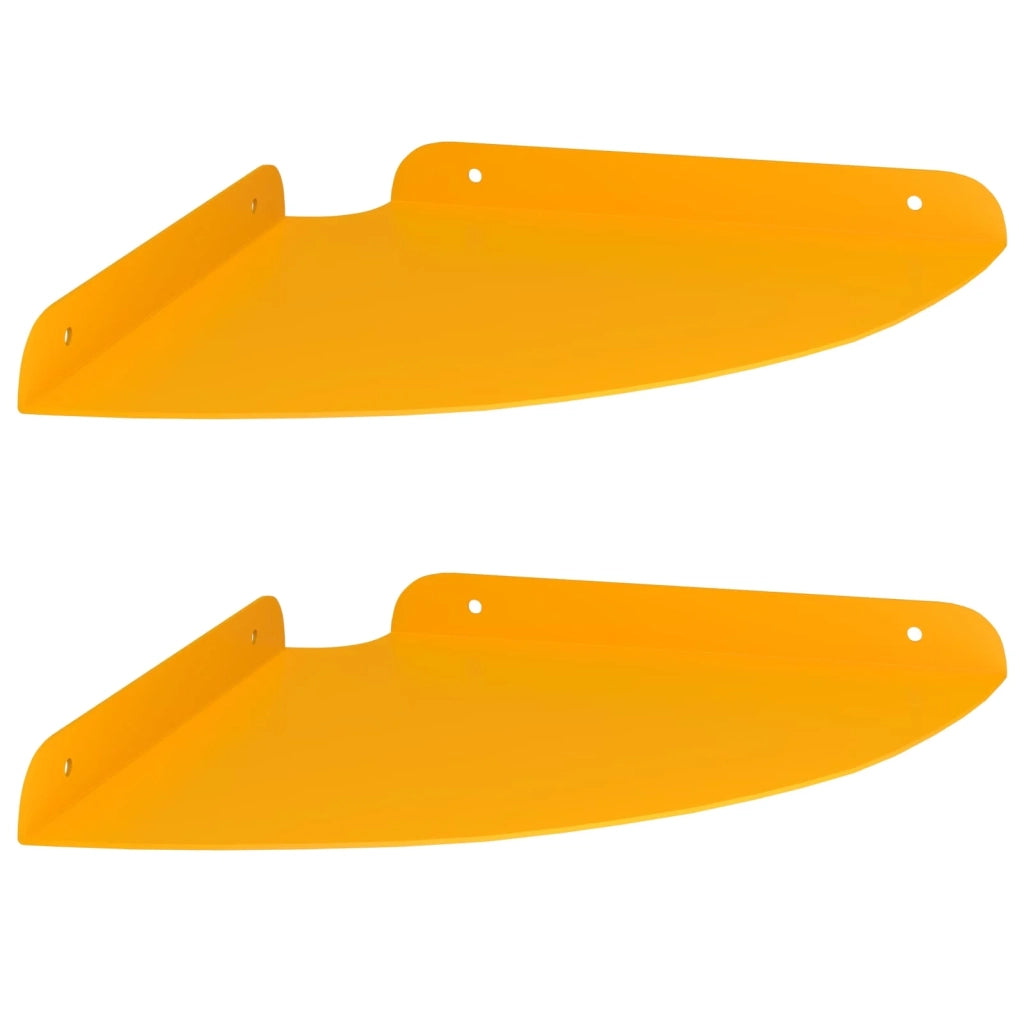 Mensola sospesa 2 pcs Giallo senape 24 x 24 x 2 cm 8004104