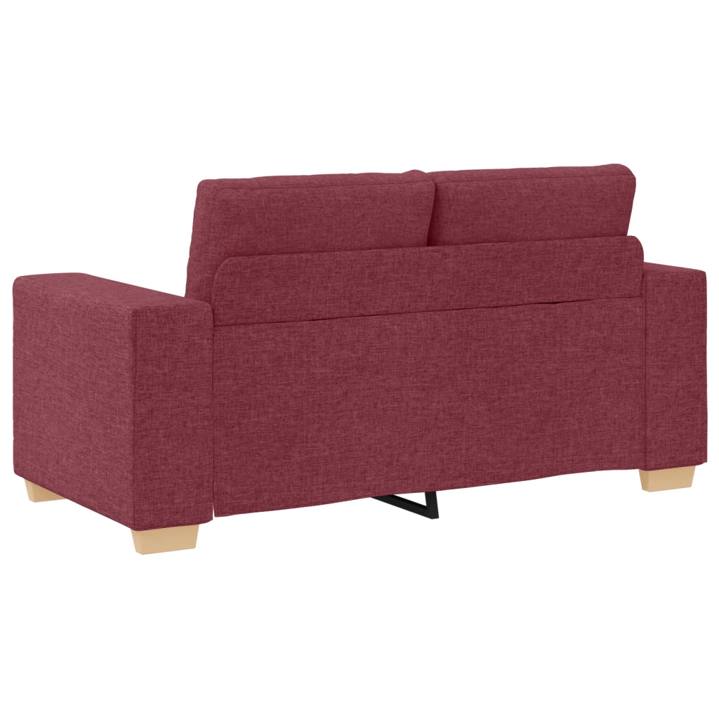 Set di divani 2 pcs Rosso Vino Tessuto 3324713