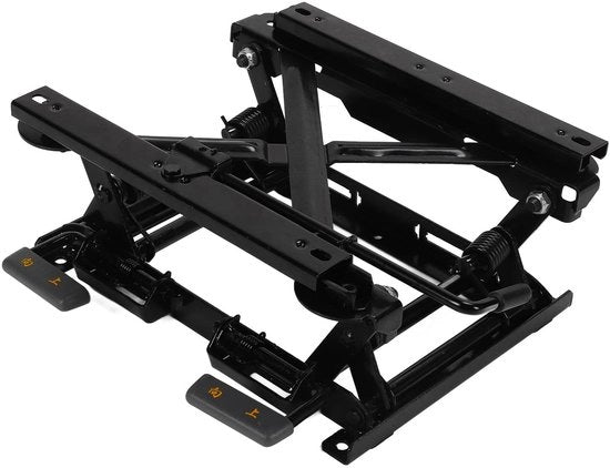 Sostegno per auto - Elevazione di altezza universale - Pedaliera di sollevamento - Altezza di sollevamento fino a 155 mm - Nero - Acciaio inossidabile - Adatto per veicoli a trazione posteriore.