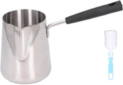 Bollitore per caffè 600 ml - Riscaldatore a vapore per caffè - Superficie lucida - Facile da pulire - Progettato per risparmiare spazio - Materiale duraturo - Riscaldatore per caffè