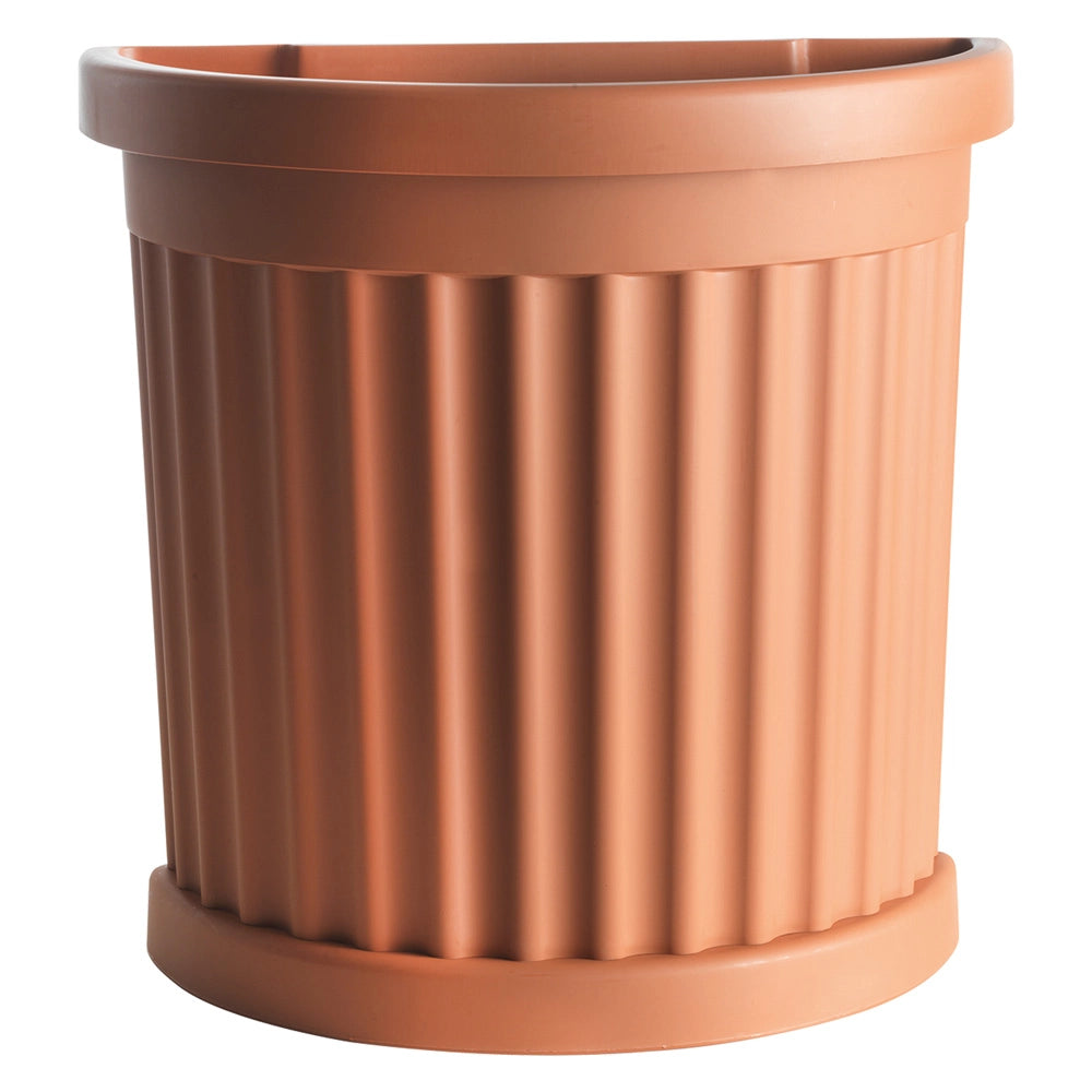 Vaso in terracotta con sottovaso 27x52x49