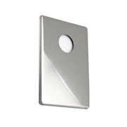 Piastra sifone lavatrice cromata 160 x 110 mm con foro diametro 34 mm DH
