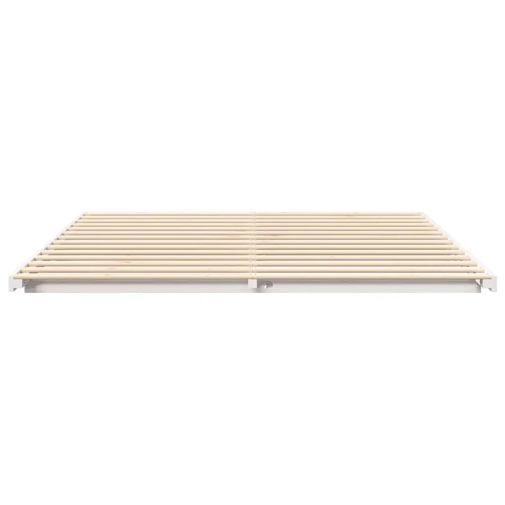 Struttura letto a terra Bianco 200 x 210 cm