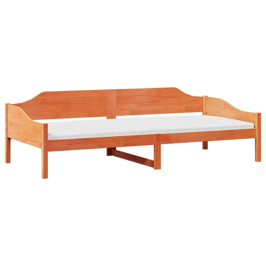 Letto singolo | Letto per adulti | Letto senza Materasso Marrone Cera 90x190 cm in Legno di Pino