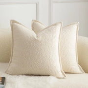 Set di cuscini con design a boucle classico - set da 2 - 65 x 65 cm - facile da pulire