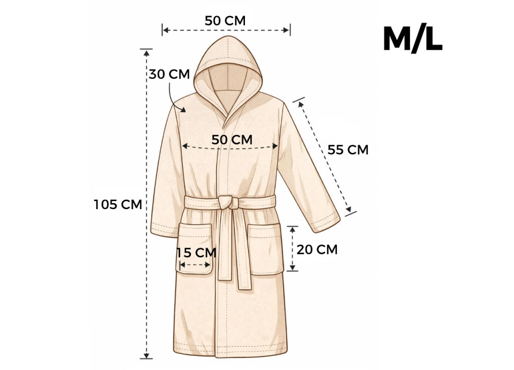 Accappatoio Con Cappuccio In Morbida Spugna Mod. Boutique Tinta Unita Bianco - M-L - Bianco