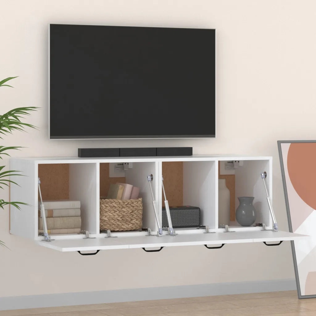 Mobili Parete 2 pz Bianco 80x35x36,5 cm in Legno Multistrato 3115652