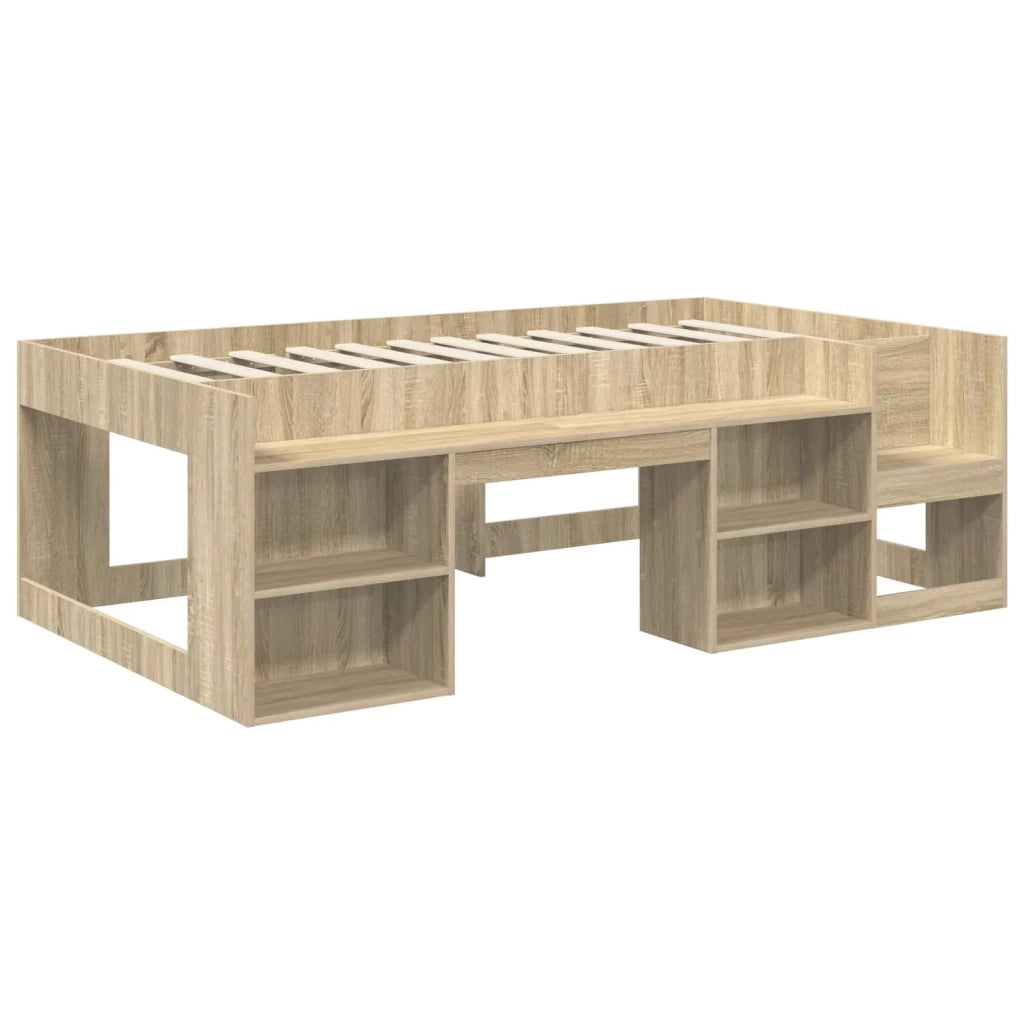 Letto con Tunnel 3 pz Sonoma e Rosa Legno ingegnerizzato 3423590