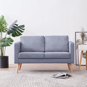Divano a 2 Posti-Sofa 2 Posti in Tessuto Grigio Chiaro 905320