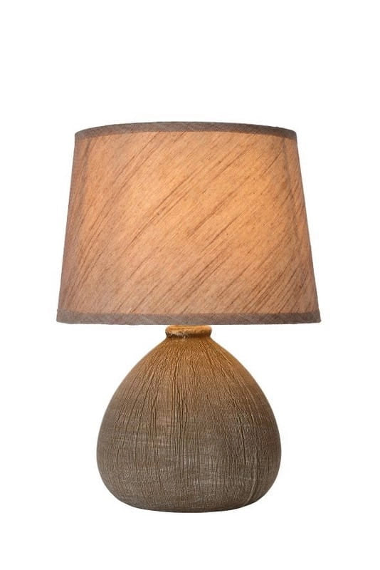 Lampada da tavolo Lucide Ramzi marrone E14 40W 26cm