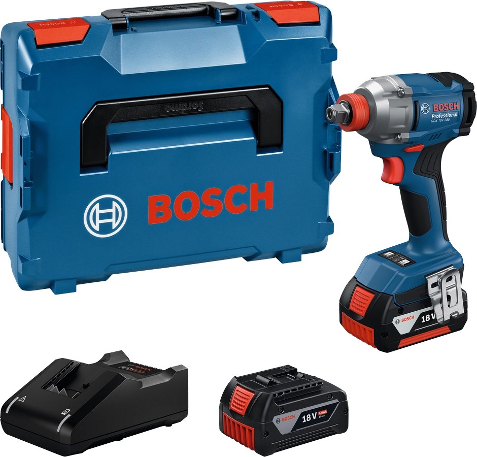 Avvitatore ad impulsi Bosch 285 nm attacco 1/4" - 1/2" 2 batterie GDX 18V-285