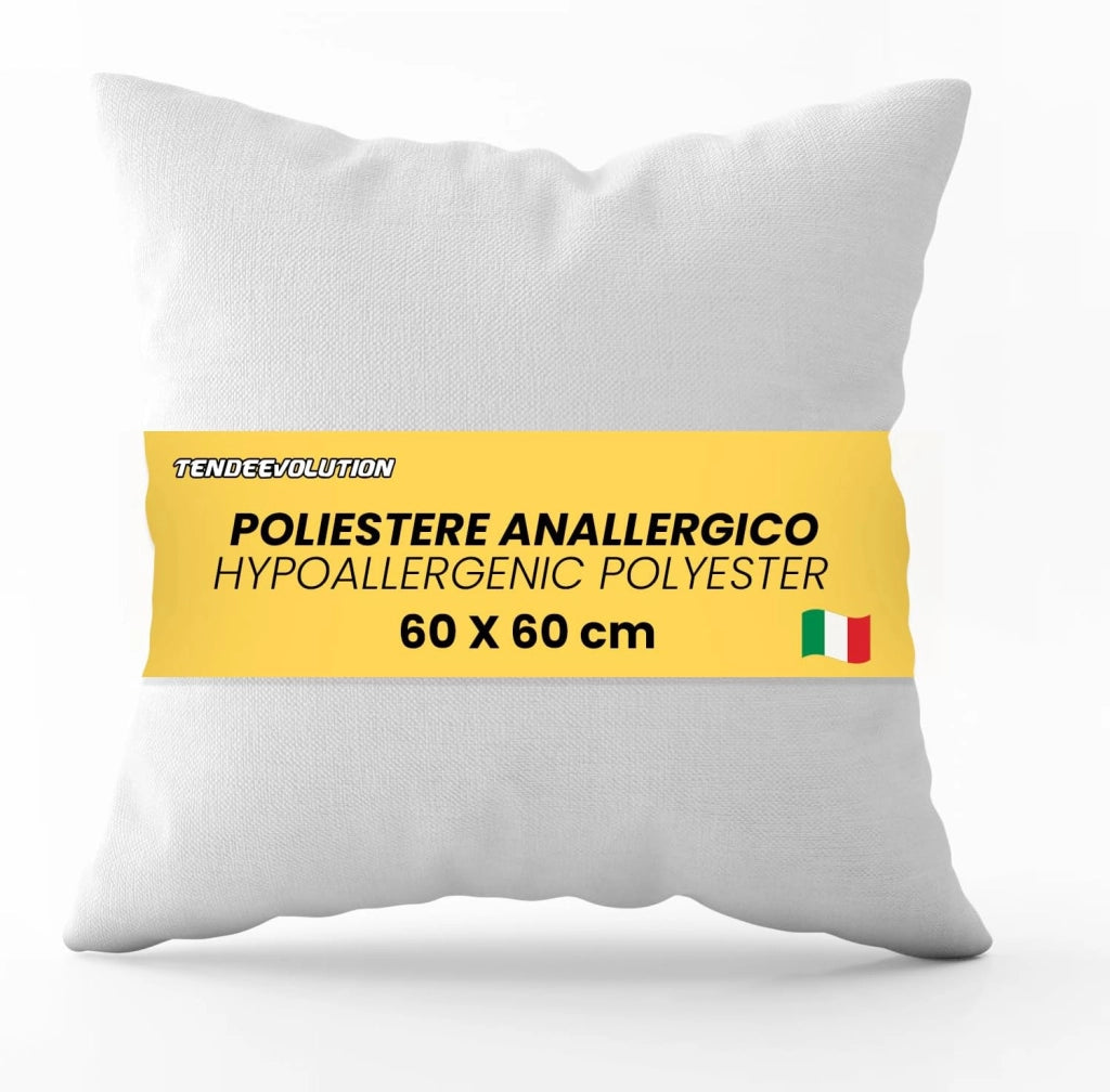 Anima Imbottitura Cuscino 60x60 - Alta Qualità, Morbidezza e Comfort per Interni ed Esterni, Ideale per Arredamento, Divani e Letti