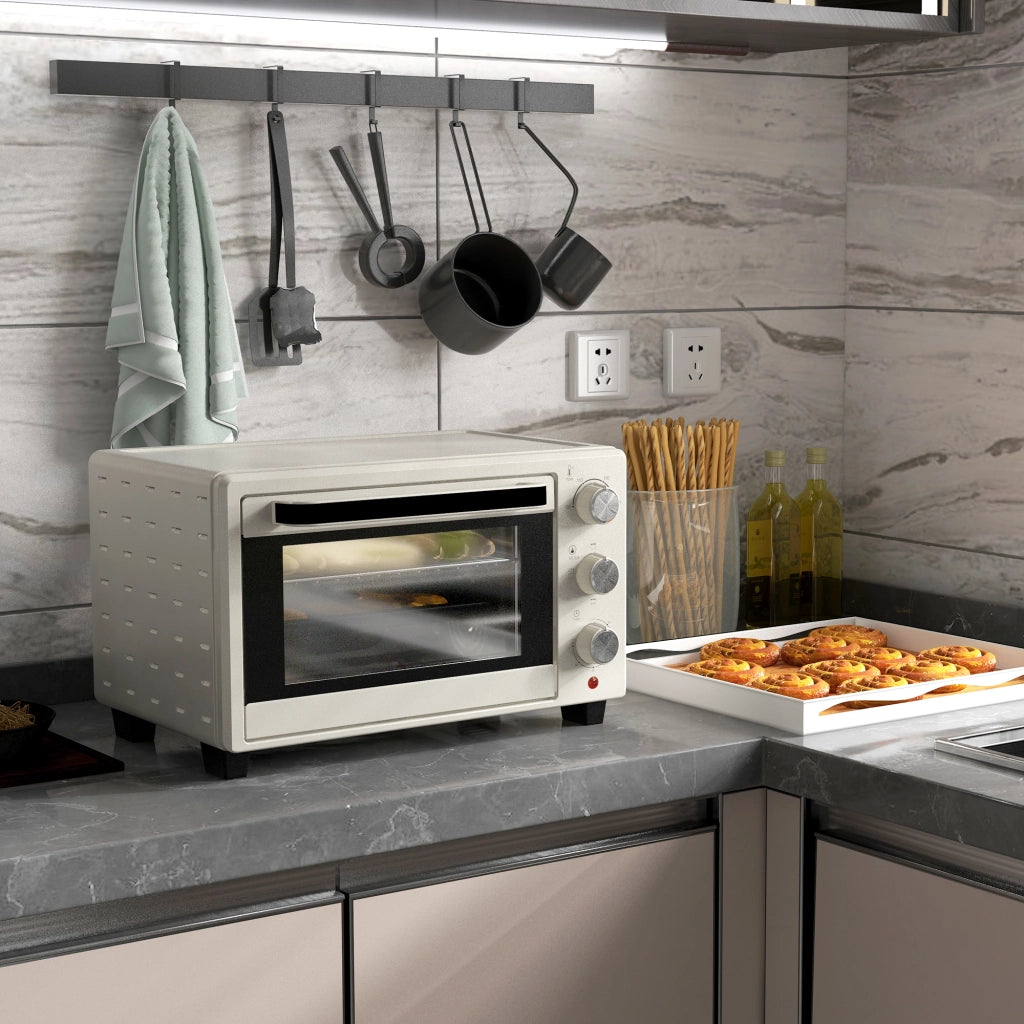 Forno a tostapane 21 litri ¨C zephmum ¨C acciaio inossidabile, vetro, crema