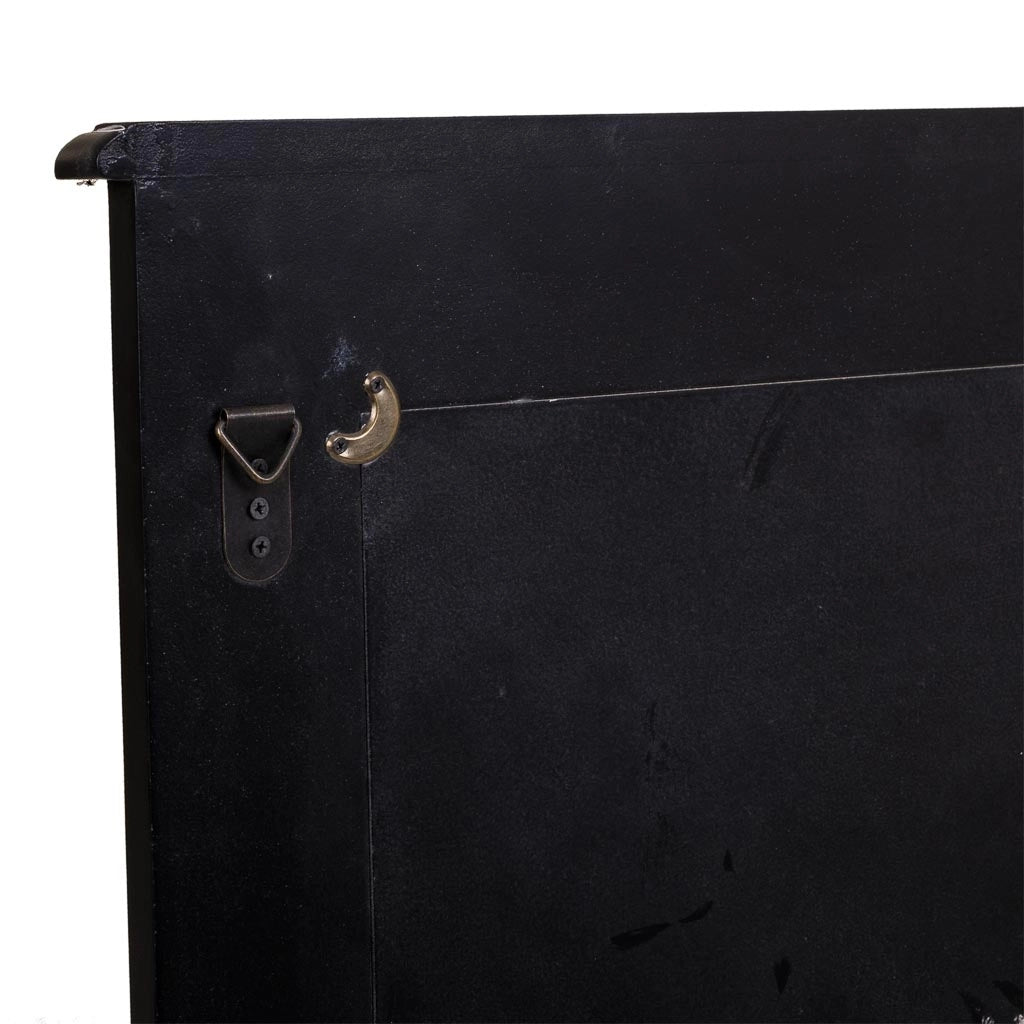 Specchio in legno nero 70x03x90h
