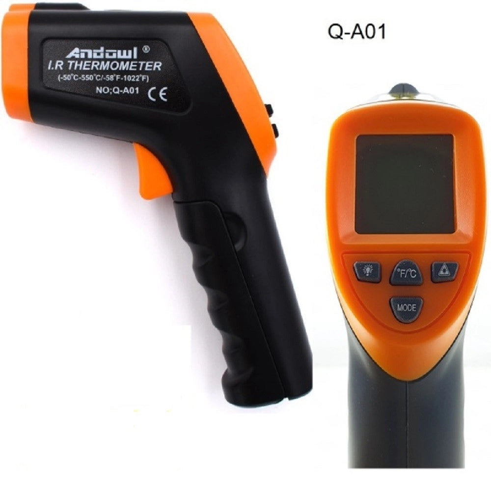Trade Shop - Termometro Pistola Digitale Per Temperatura A Infrarossi Senza Contatto Q-a01 -