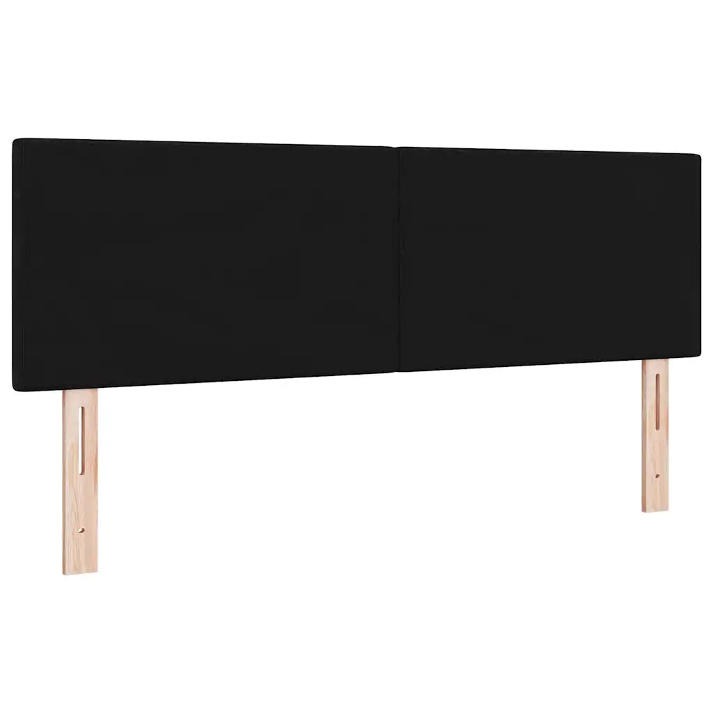 Testiera | Testata LED con strisce LED con Testiera | Testata Nero 160 cm Tessuto