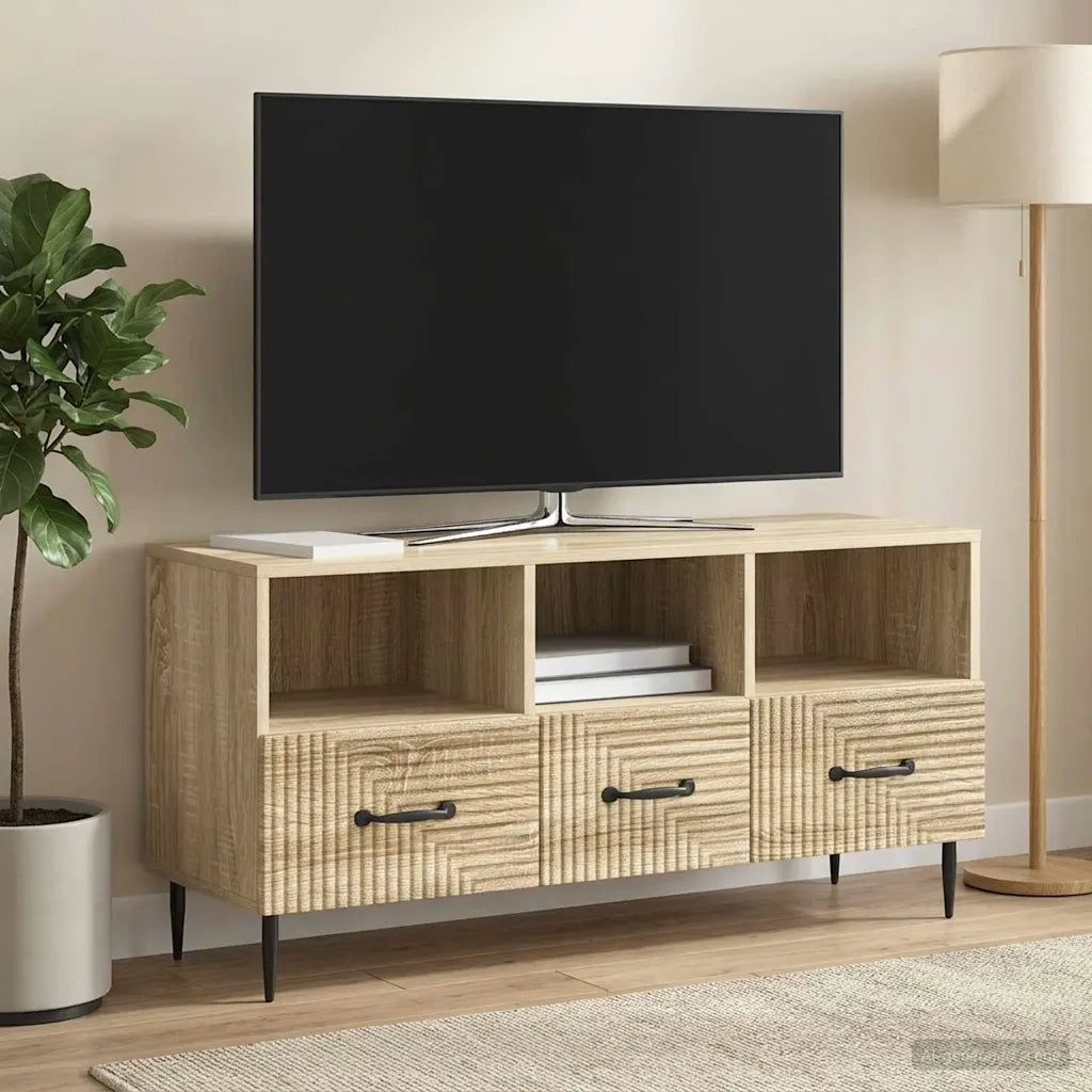Mobile TV Rovere Sonoma 102 x 34,5 x 50 cm Legno ingegnerizzato 894907
