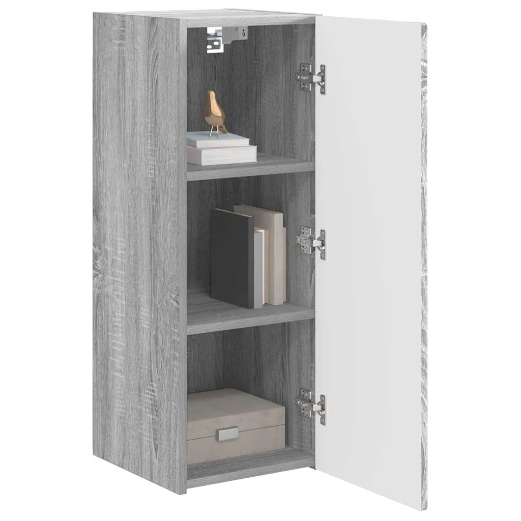 Mobile TV da parete Grigio Sonoma 30 x 31 x 80 cm 892301
