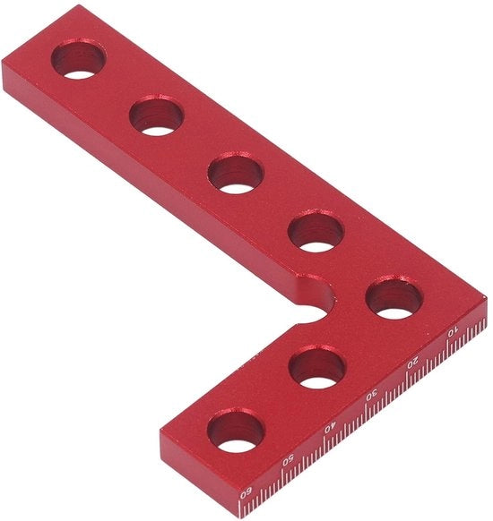 Centrato - Houtbewerkingsliniaal con doppie viti - Scala precisa - Strumento di misura L - Leggero e pratico - Posizionamento rapido - Righello