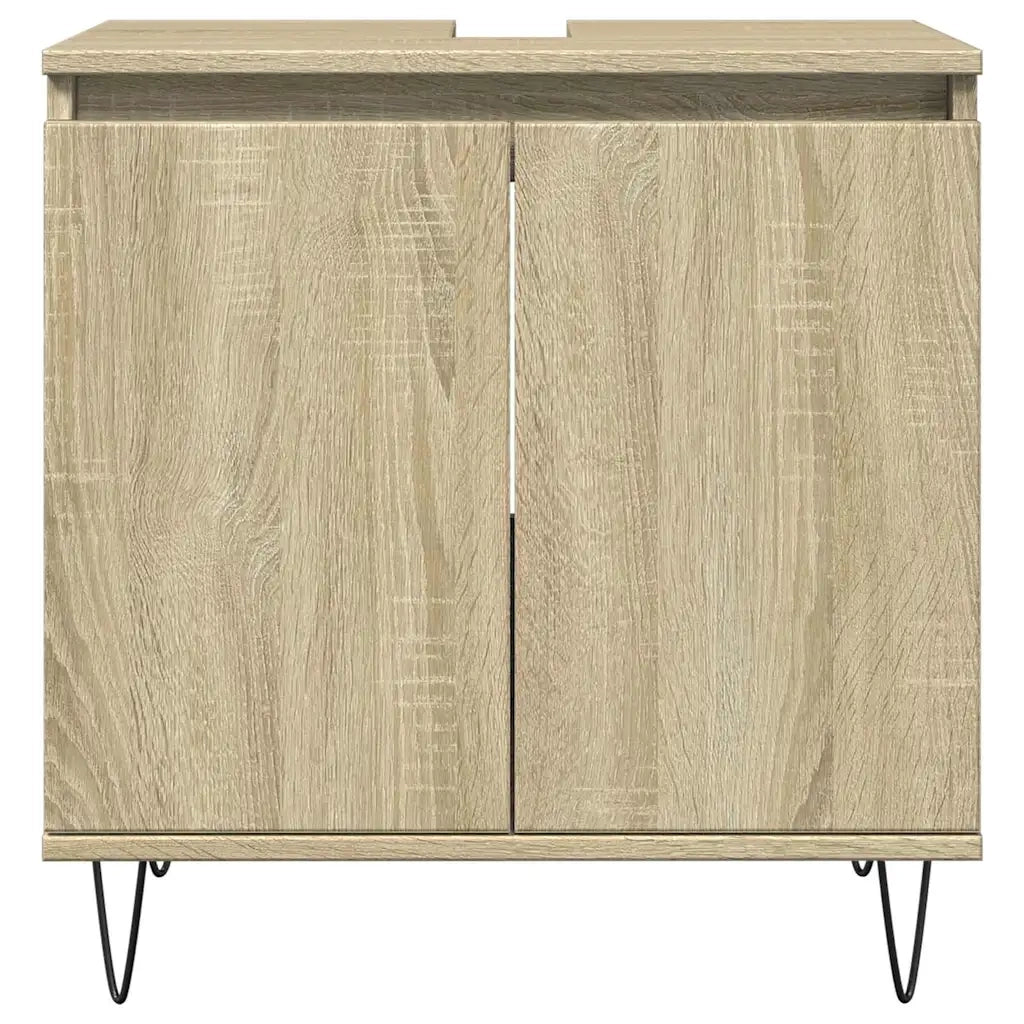 Mobile da Bagno | Armadio da bagno Rovere Sonoma 58x33x60 cm in Legno Multistrato