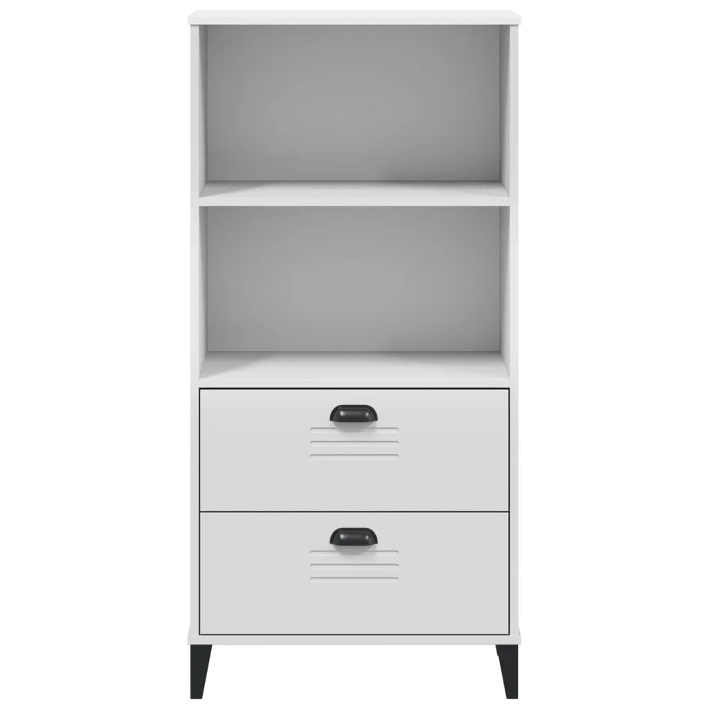 Libreria VIKEN Bianca 60x35x123 cm in Legno Multistrato 374947