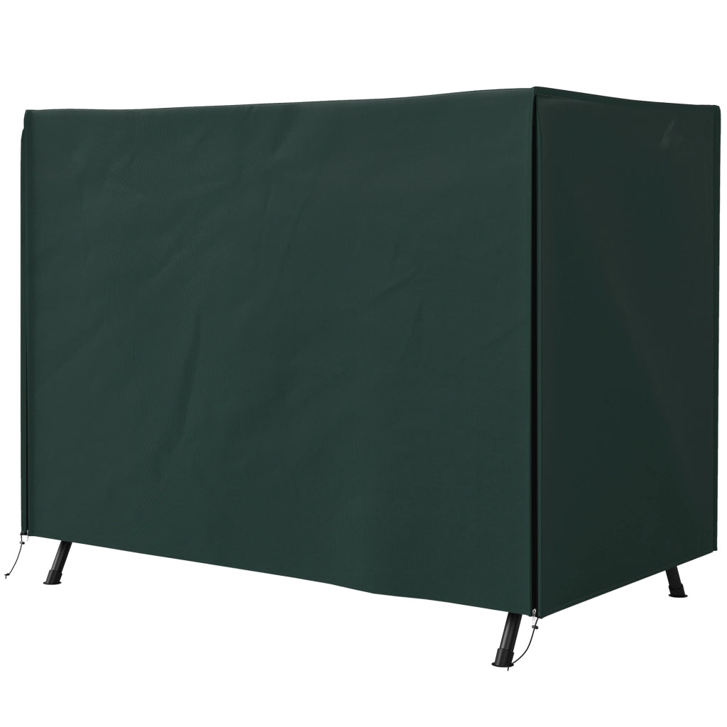 Poltrona a dondolo da giardino ¨C Minimal ¨C Verde scuro polyrattan 205x124x164 cm