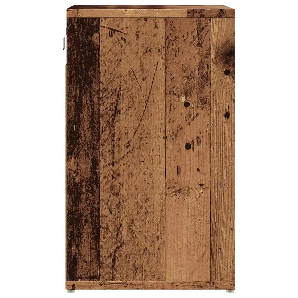 Scarpiere 2 pz-Set di 2 Scaffale per scarpe Legno Antico 52x30x50 cm