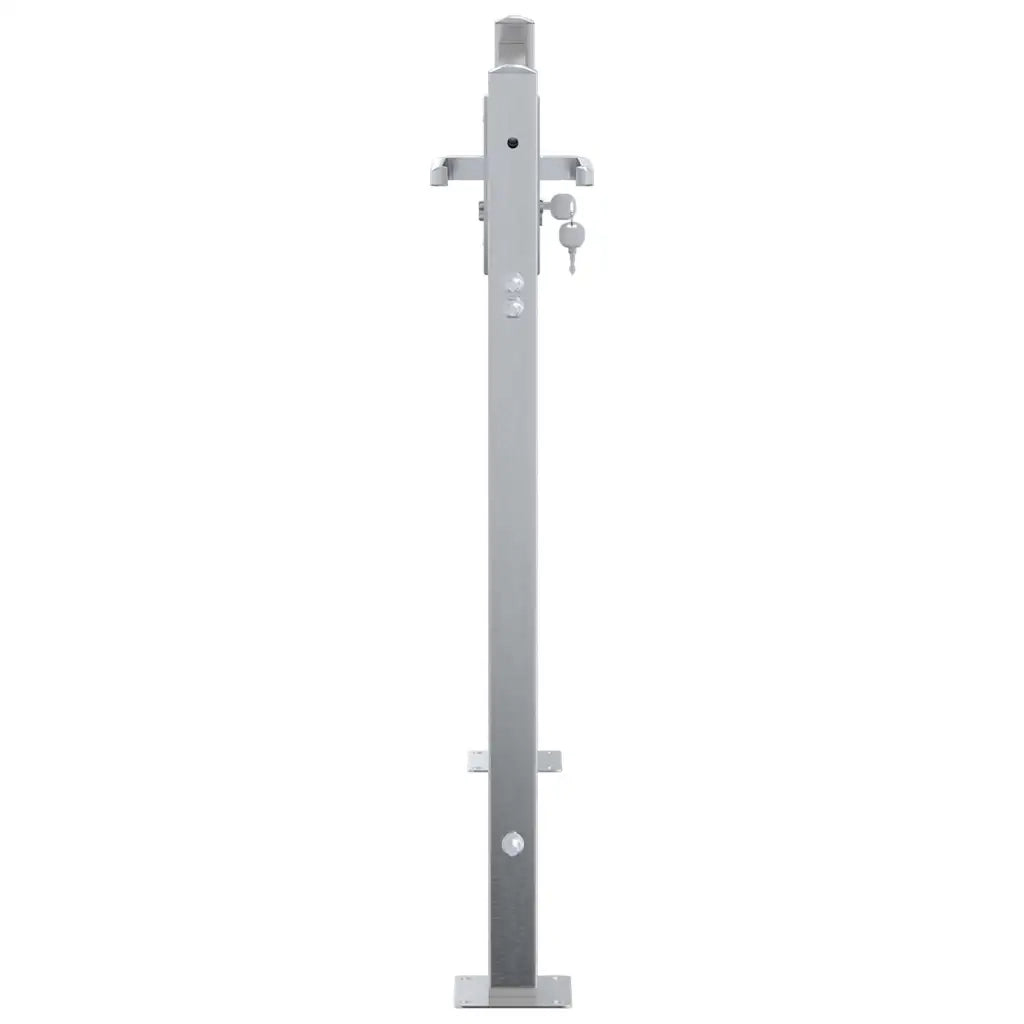 Cancello da giardino Argento 85 x 70 cm Acciaio inossidabile 3402573