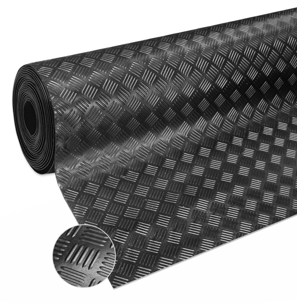 Passatoia Gomma Isolante Antiscivolo Tappeto Copri Pavimento Lamiera Zerbino Robusto 100x800 cm