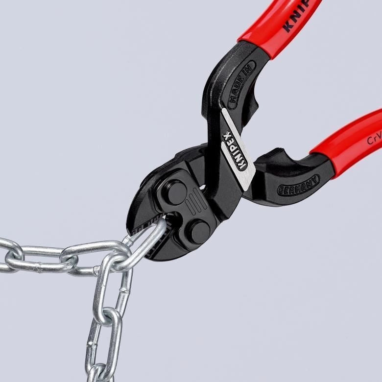 Knipex 71 31 160 Tronchese Compatta con Doppia Leva CoBolt Lunghezza 160 mm Materiale Acciaio Cromo-Vanadio Duro 64 HRC colore Nero