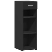 Credenza | Madia | Buffet da pranzo | Armadio da pranzo Nera 30x42,5x93 cm in Legno Multistrato