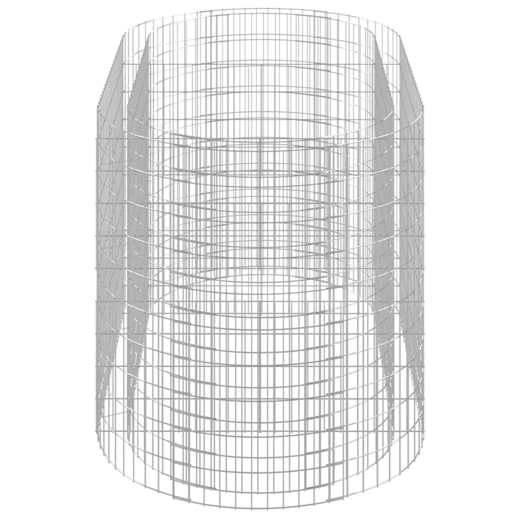 Gabbione con Letto Rialzato in Ferro Zincato 200x100x100 cm 152045