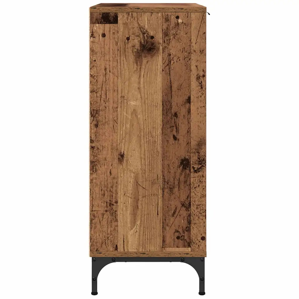 Credenza | Madia | Buffet da pranzo | Armadio da pranzo Legno vecchio 89,5 x 33 x 82 cm Legno multistrato