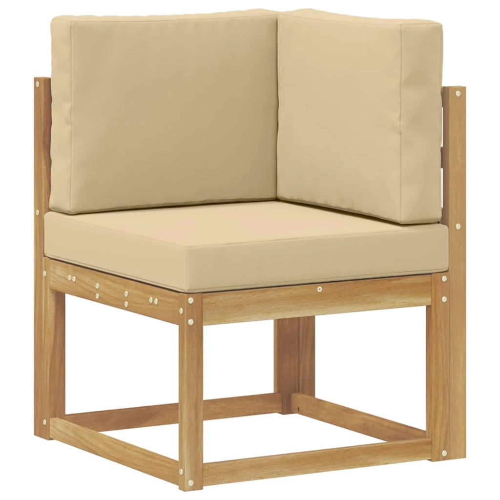 Set di divani da esterno con cuscino 9 pcs Bianco e Beige 3388222