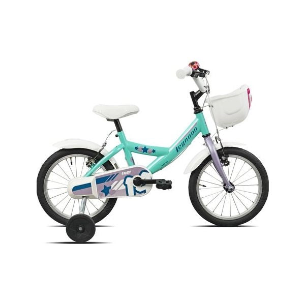 Bicicletta legnano 26l9700da bimba con rotelle aquamarine e lilac glos