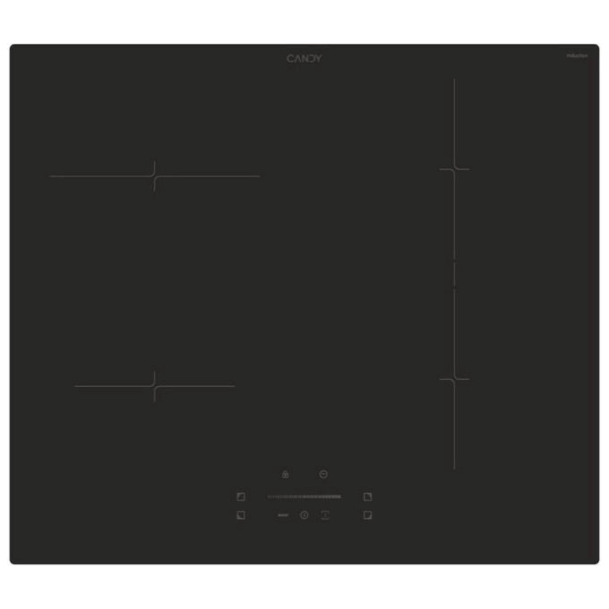Candy CTP643CYEP Idea Piano cottura a induzione 59 cm 4 zone Touch Boost Digitale colore Nero