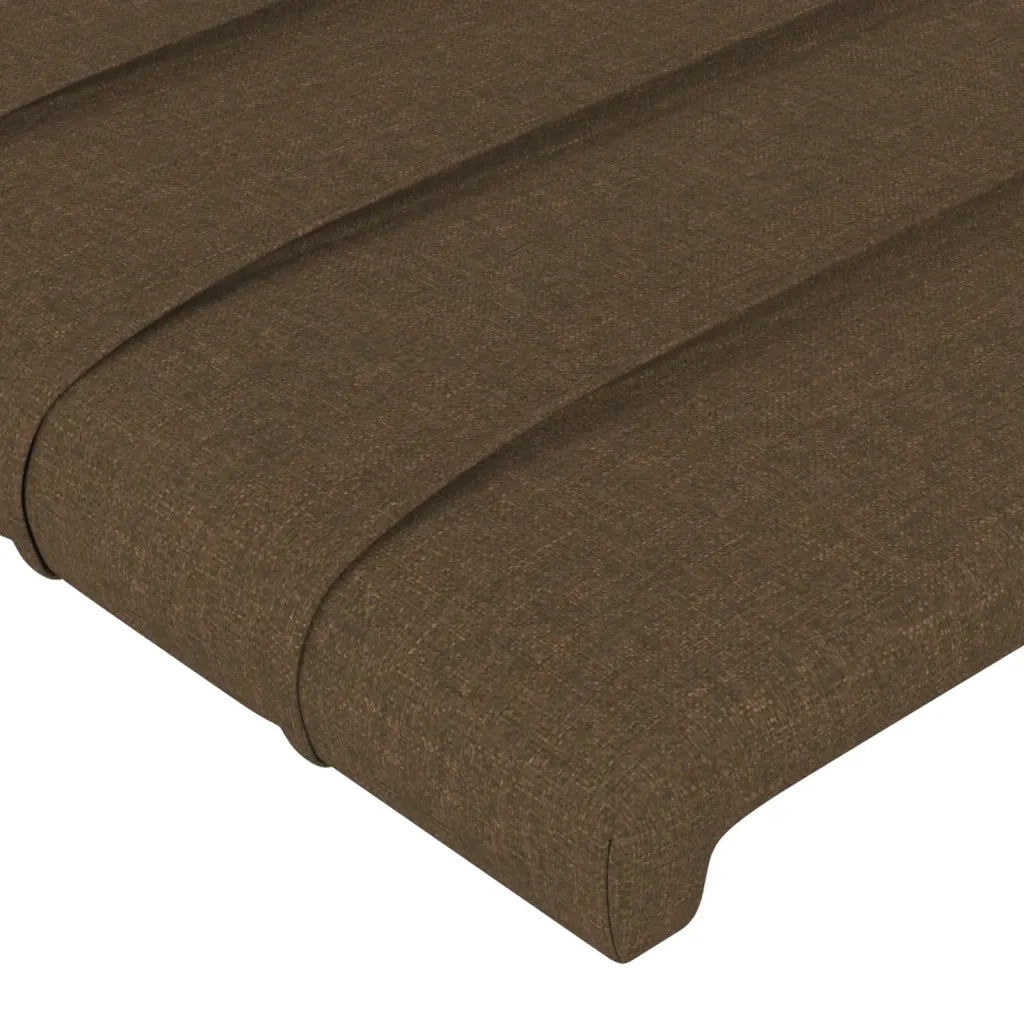 Letto matrimoniale | Letto per adulti | Giroletto senza Materasso Marrone Scuro 180x200 cm Tessuto