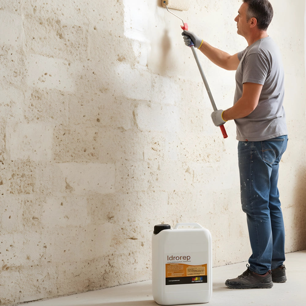 Idrorepellente siliconico trasparente per superfici in pietra e fibrocemento *** formato 5 lt, confezione 1