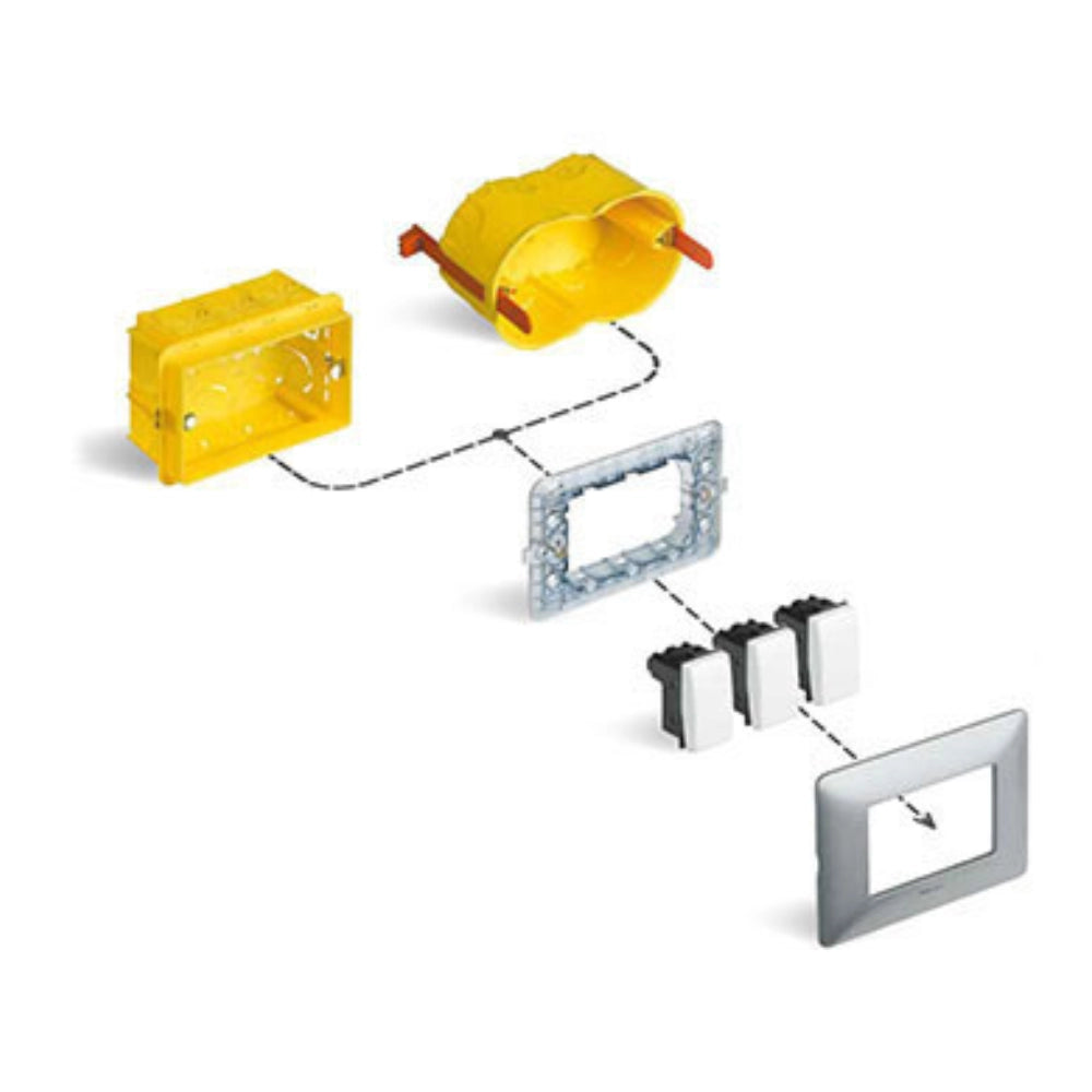 Deviatore basculante bticino matix bianco 1 modulo 1 polo 16ax 250vac am5003