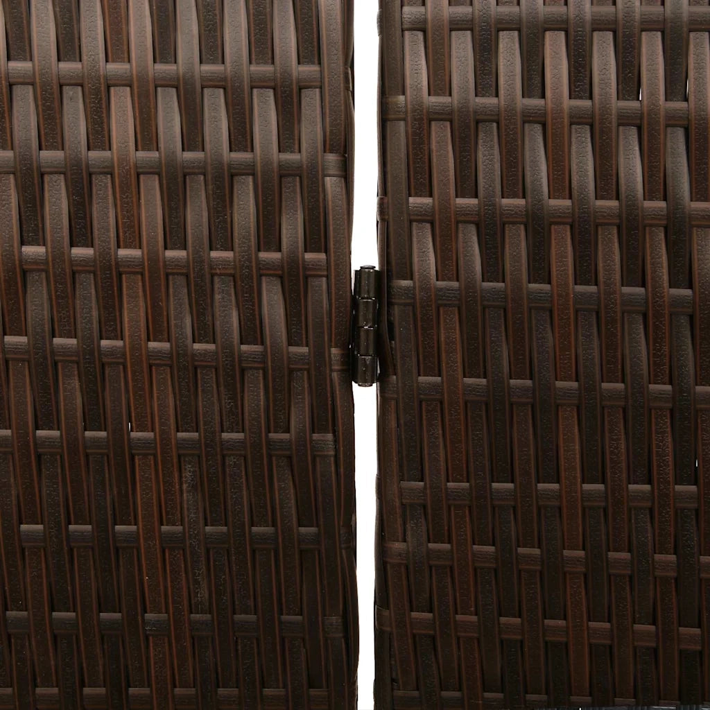 Divider per stanze Marrone 146 x 180 cm polyrattan 42003669