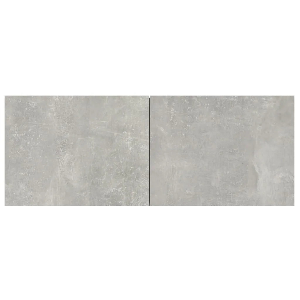 Mobili TV 2 pz-Credenza TV-Console TV Grigio Cemento 80x30x30 cm in Legno Multistrato